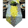 thumbnail image 1 of Grey Dahlia Table Runners For Wedding Party Decoration Modern Table Runner Rustic Wedding Decor For Home, 1 of 5