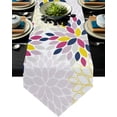 thumbnail image 1 of Grey Dahlia Table Runners For Wedding Party Decoration Modern Table Runner Rustic Wedding Decor For Home, 1 of 5