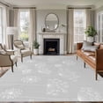 thumbnail image 1 of Grey Dandelion Area Rug 6x9 Washable Rug Non Slip Spring Modern Minimalist Country Flower Large Area Rug Soft Stainresistant Indoor Floor Carpet for Living Room Bedroom Home Office Dining Room, 1 of 8