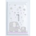 thumbnail image 1 of Grey Dandelion Elephant Light Switch Plates and Outlet Covers Elephant Nursery Decor, 1 of 2
