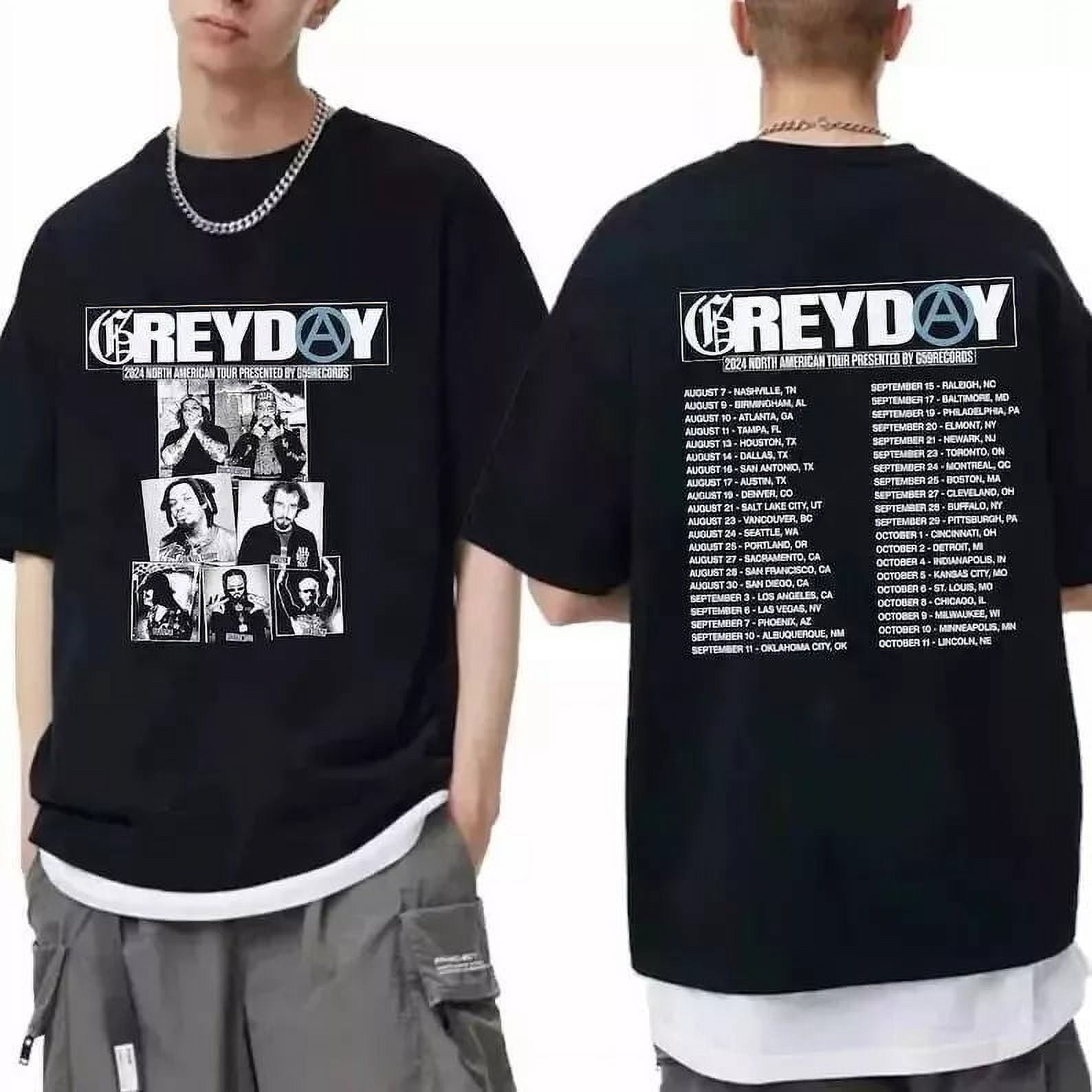 Grey Day 2024 Tour Shirt, Suicide boys Band Fan 2024 Concert Unisex ...