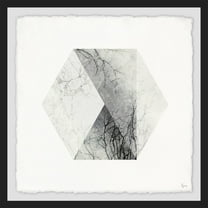 Grey Dissolution Framed Painting Print