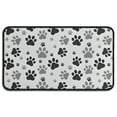 thumbnail image 1 of Grey Dog Paw Footprint Door Rugs,Washable Non Slip Door Mats Indoor,Decorative Door Mats,Entry Mat Indoor for Entrance,Bedroom,Kitchen,Bathroom,30"x17", 1 of 6