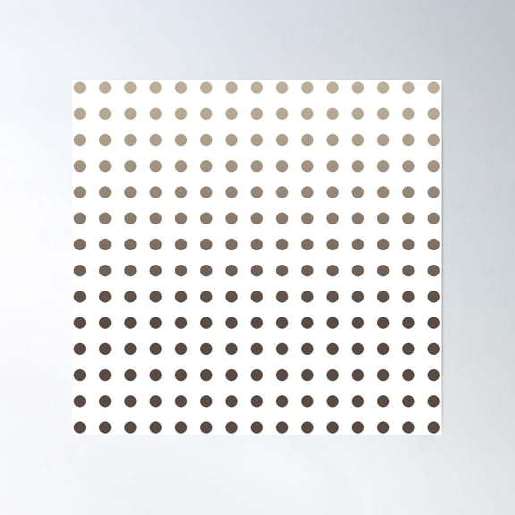 Grey Dot White Background Poster Wall Art, Modern Wall Decor For Living Room Bedroom, 30x30 UNFRAMED