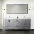 thumbnail image 1 of Distressed Grey 72 In. Vanity For Bathroom - Soft Close 6 Drawers, 2 Cabinets Solid Wood Frame E0 Plywood Functional Cabinet W Double Bath Drawers & Contemporary With Storage, 1 of 2