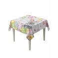 thumbnail image 1 of Grey Easter Bunny Suqare Tablecloth - 60 x 60 Inch, Spring Colorful Egg Flower Wood Grain Waterproof & StainResistant Tablecloth, Washable Oil-proof Table Cover for Dining/Party/Wedding/Buffet, 1 of 9