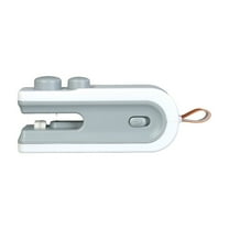Grey Electric Mini Sealer Grey For Plastic Bags Food Snacks Storage Portable With Magnetic Base Rechargeable Built In Cutter For Kitchen Home Use