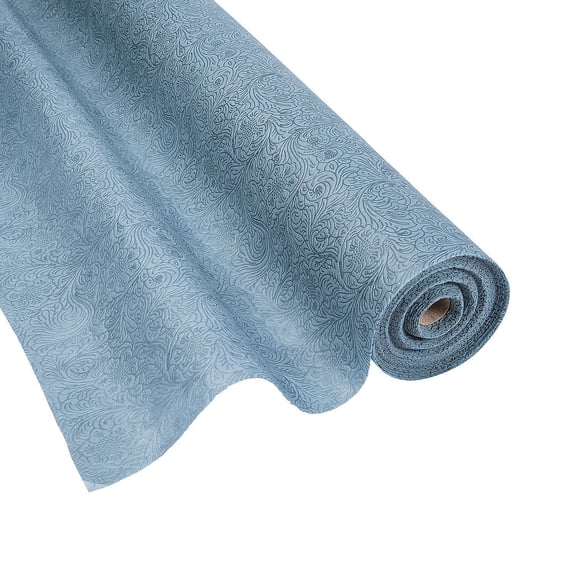 Grey Embossed Floral Gossamer 3Ftx50Ft - Party Decor - 1 Piece