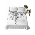 thumbnail image 1 of Grey Eucalyptus Flat Sheets Only Twin XL Size, Soft Breathable Bed Top Sheets for Mattress, Botanical Leaves Aesthetics Flowers Luxury Bedding Flat Sheets for Home Hotel Bedroom Bed Protection, 1 of 9