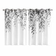 thumbnail image 1 of Grey Eucalyptus Kitchen Curtains Window Panels, Weeping Botanical Leaf Watercolor Insulated Window Treatment Curtain, Grommet Curtains for Bedroom/Living Room/Bathroom, 2 Piece 52"Wx63"L, 1 of 8