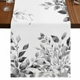 thumbnail image 1 of Grey Eucalyptus Leaves Short Table Runner 48 Inches Long,Watercolor Weeping Botanical Cotton Linen Table Runners Dresser Scarves,Tabletop Scarf Furniture Cover for Home Dinner Party Decor 13"x48", 1 of 8