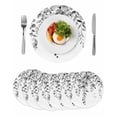 thumbnail image 1 of Grey Eucalyptus Round 15 Inch Placemats Set of 6, Botanical Leaves Aesthetics Flowers HeatResistant Non Slip Place Mats for Dining Table, Wipeable Braided Kitchen Table Mats for Housewarming, 1 of 9
