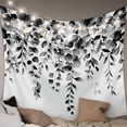 thumbnail image 1 of Grey Eucalyptus Tapestry for Bedroom Wall Hanging Tapestry, Gradient Retro Watercolor Leaves Ceiling Backdrop Tapestries Poster Blanket Wall Decor for Teens Room Living Room Dorm 59" x 90", 1 of 8