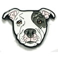 thumbnail image 1 of Grey Eyed White Pitbull American Bully Pit Bull Terrier Breed Dog Lover Enamel Lapel Pin, 1 of 1