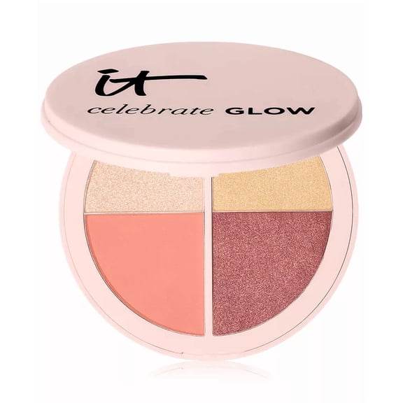 It Cosmetics Celebrate Glow Face & Eye Palette - Highlighter Blush Eyeshadow 0.19oz