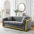 thumbnail image 1 of Grey Fabric - 3 Seat Sofa Set - Family Living Room - Gather Comfortably, 1 of 6