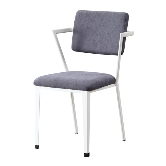 Grey Fabric Covered - Open Back Chair Design - Office Space - Minimized Fatigue Sitting