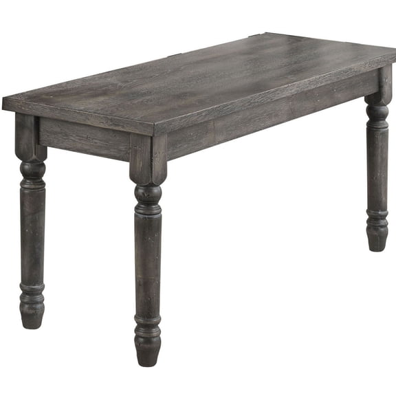 Grey Farmhouse Dining Bench | Versatile and Comfortable Seating | Rubberwood and Veneer Build | Improves Dining Room Aesthetics