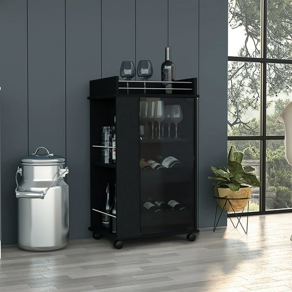 Grey Finish and Modern Look - Upper Surface for Preparing - Entertainment Zones - Convenient Bar Workspace