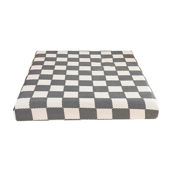 Grey Fitted Mattress Cover, Quilted Bed Sheet Protector, Soft Polyester, Elastic Edges, Non-Slip, Breathable, Machine Washable, For Home, Bedroom, Dorm, 59X79In, 1.8Lb