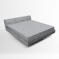 thumbnail image 1 of Ambesonne Grey Fitted Sheet, Antique Vintage Patterns, Queen Size, Grey White, 1 of 2