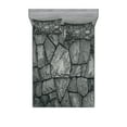 thumbnail image 1 of Grey Fitted Sheet & Pillow Sham Set, Stone Wall Texture Image Rough Rusty Blocks Obsolete Structure Antique Grunge Weathered, Decorative Printed 6 Piece Bedding Decor Set, King, Grey, by Ambesonne, 1 of 3
