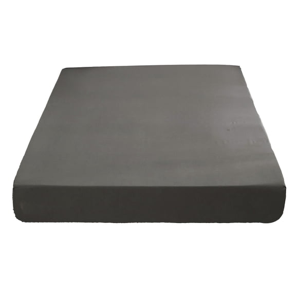 Grey Fitted Sheet With Full Elastic Edges, 200X180Cm, Non-Slip And Stretchable, Protects Mattress, Easy To Clean