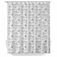 thumbnail image 1 of Grey Floral Cute Shower Curtain - Water Repellent Fabric Shower Curtains Washable, Summer Cozy Botanical Decorative Polyester Cloth Bathroom Curtains Modern Bath Decor 72"x84", 1 of 8