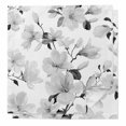 thumbnail image 1 of Grey Flowers Cloth Napkins, Spring Watercolor Botanical Floral Leaf Plant Washable and Reusable Dinner Napkins Set of 2, Table Napkin for Kitchen Party Birthday Wedding Hotel Housewarming 20"x20", 1 of 9