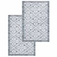 thumbnail image 1 of Grey Flowers Kitchen Dish Towels for Drying Dishes Set of 2, Spring Floral Farmhouse Retro Art Waffle Weave Microfiber Hand Tea Bathroom Towels Quick Dry & Absorbent Towel 15.7x23.6, 1 of 7