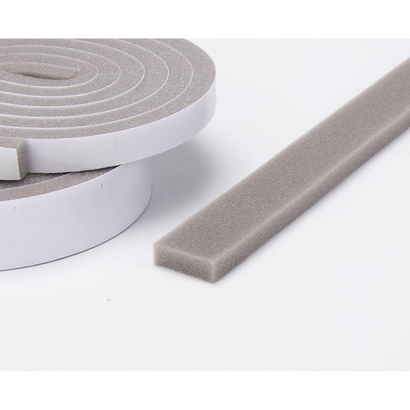 Grey Foam Weather Stripping Soundproof Seal Strip for Doors FOR WINDOWS 10mm