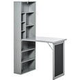 thumbnail image 1 of Grey Foldable Desk | Suitable for Home Office and Study | Ample Storage and Easy to Maintain, 1 of 5