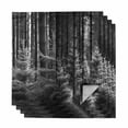 thumbnail image 1 of Grey Forest Cloth Napkins, Mysterious Primitive Forest Pine Tree Washable and Reusable Dinner Napkins Set of 4, Table Napkin for Kitchen Party Birthday Wedding Hotel Housewarming 20"x20", 1 of 8