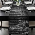 thumbnail image 1 of Grey Forest Table Runner 120 Inches Long, Mysterious Primitive Forest Pine Tree Kitchen Coffee Dining Table Decoration for Home Party Birthday Wedding Home Decor 13x120 Inches, 1 of 8