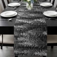 thumbnail image 1 of Grey Forest Table Runner 90 Inches Long, Pine Tree Summer Botanical Modern Art Kitchen Coffee Dining Table Decoration for Home Party Birthday Wedding Home Decor 13x90 Inches, 1 of 8