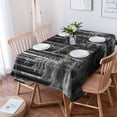 thumbnail image 1 of Grey Forest Tablecloth Rectangle Table Cloth 52x70 , Waterproof Tablecloth Outdoor Table Cloth, Mysterious Primitive Forest Pine Tree Washable Table Cover for Kitchen Dining Party, 1 of 8