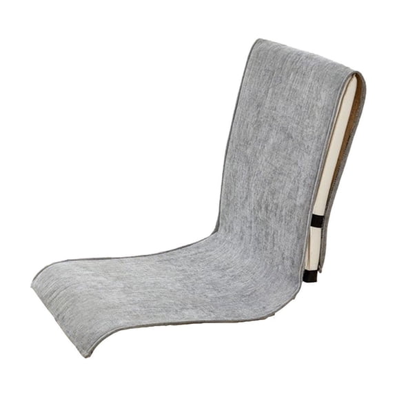 Grey Four Seasons All-In-One Chair Cushion With Fixed Belt Non-Slip Back Dining Chair Sofa Car Seat Cushion 15.7 X 53.1 In Size Multipurpose Comfort 1Pc Weighs 0.64 Lb