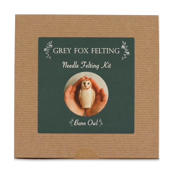 Grey Fox Felting Needle Felting Project Kit - Barn Owl