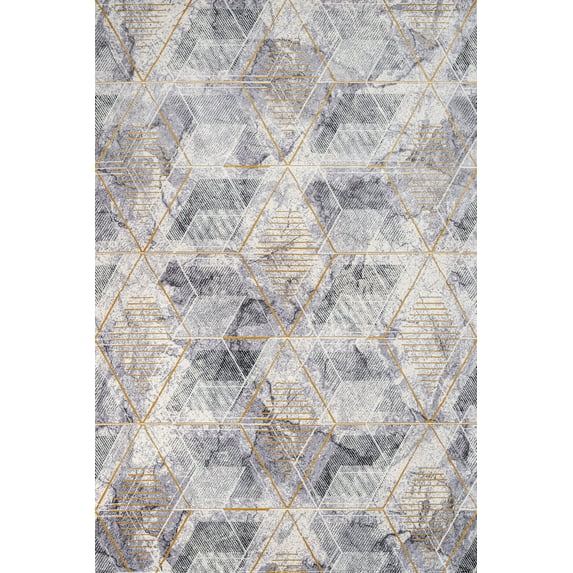 Grey Geometric Area Rugs for Living Room Washable Rugs Boho Moroccan Area Rug Soft Neutral Geometric Bohemian Carpet Distressed Indoor Rug for Bedroom Dining Room Office Foldable Nonslip Rug