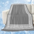 thumbnail image 1 of Grey Geometric Cooling Blanket,Lightweight Breathable Summer Throw Blanket with Double Sided Cold Effect,Bohemia Tribal Farm Tribal Patterned Picnic Blankets Bed Sheet for Hot Sleepers 50"x60", 1 of 8