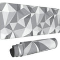 thumbnail image 1 of Grey Geometric Gray Gaming Mouse Pad Large XL Desk Mat Abstract Long Extended Pads Big Mousepad for Home Office Decor Accessories, 1 of 6