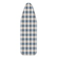 thumbnail image 1 of Grey Geometric Ironing Board Cover Small, 1 Count, 35.4 x 12.2 Inch, Heat Resistant Cotton Scorch Stain Resistant Pad, Washable Replacement Cover with 2 Thick Felt Pads for Mini Boards, 1 of 8
