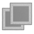 thumbnail image 1 of Grey Geometric Kitchen Dish Towels for Drying Dishes Set of 2, Bohemia Tribal Farm Tribal Patterned Waffle Weave Microfiber Hand Tea Bathroom Towels Quick Dry & Absorbent Towel 12x12, 1 of 7