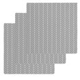 thumbnail image 1 of Grey Geometric Kitchen Dish Towels for Drying Dishes Set of 3, Modern Pure Color Abstract Striped Waffle Weave Microfiber Hand Tea Bathroom Towels Quick Dry & Absorbent Towel 12x12, 1 of 7