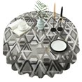 thumbnail image 1 of Grey Geometric Modern Round Table Cloth,Wrinkle Resistant Table Cover with Polyester,Waterproof Reusable Tableclothes for Weeding Birthday Tea Party Decorations (Round,60x60inch), 1 of 6