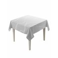 thumbnail image 1 of Grey Geometric Table Cloth, Modern White Stripe Abstract Distortion Art Waterproof Tablecloth for Square Tables, Reusable Washable Fabric Table Cover for Restaurant Kitchen Dining Tables 54"x54", 1 of 6