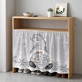thumbnail image 1 of Grey Gnomes Christmas Cabinet Curtain 35"Wx35"L,Dustproof Under Sink Skirt W/ Self Adhesive Tape,Gray Xmas Snowflake Winter Rustic Cabinet Curtain Cover for Kitchen Sink,Bathroom Vanity,Laundry Room, 1 of 9