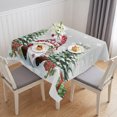 thumbnail image 1 of Grey Gnomes Christmas Table Cloth Waterproof Tablecloths, Xmas Tree Snowflake Winter Gifts Tablecloth Dining Table Cover for Kitchen Party Tabletop Outdoor, Square Tablecloth 54x54 Inch, 1 of 9
