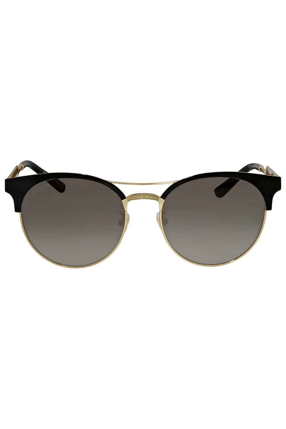 Grey Gradient Round Sunglasses