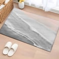 thumbnail image 1 of Grey Gradient Washable Small Entryway Area Rugs 2'x3', Sea Waves Sandy Beach Coastal Scenery Low Pile Throw Rug Non-Slip Sturdy Edge Binding Carpet for Front Door Floor Room Entry, 1 of 9